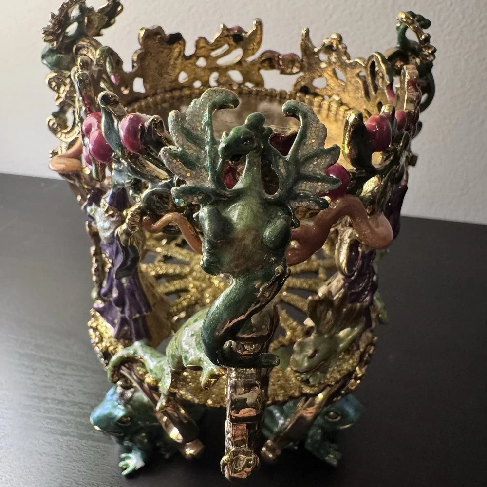 RARE Vintage‎ Kirks Folly Whimsical Wizard Candle Holder